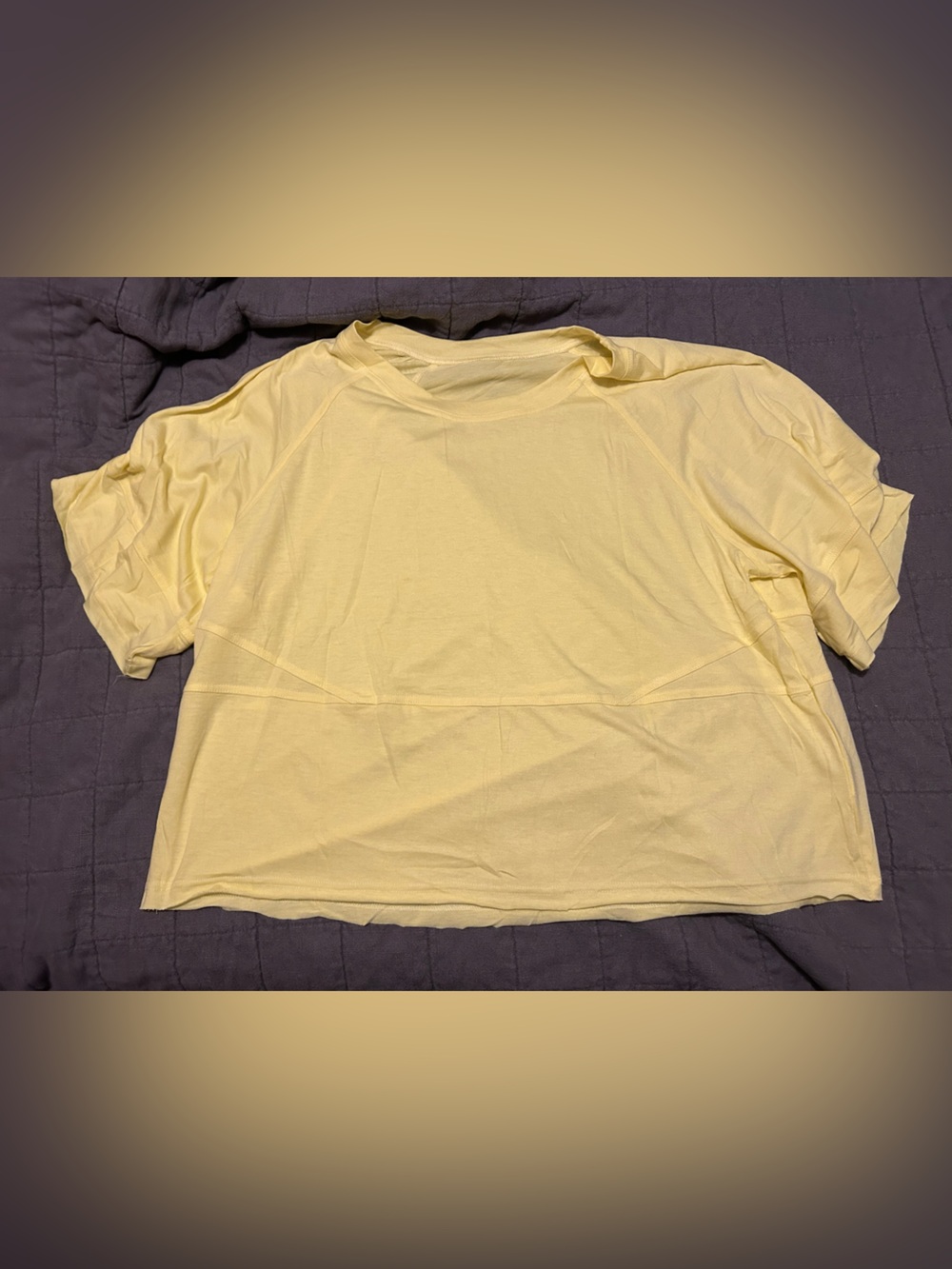 Light Yellow Women's Relaxed Short Sleeve Top